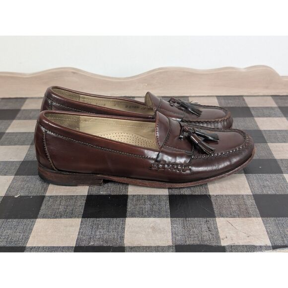 Cole Haan City Pinch Tassel Loafers Burgundy Men's Size 9 D - Picture 6 of 13